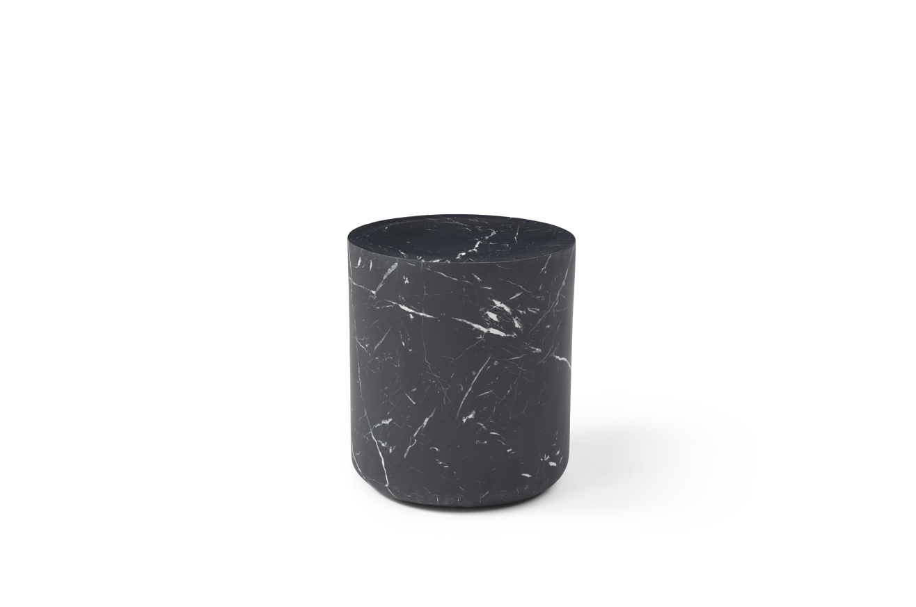 Tommy Franks Ciladro Side Table - Faux Black Marble   Nicholas John Interiors