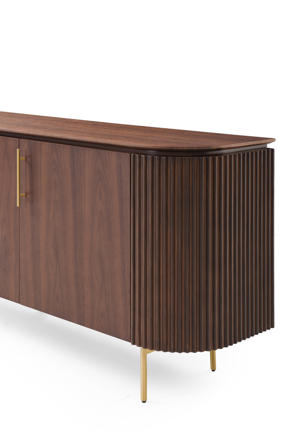 Lantine Buffet – Walnut & Brass   Nicholas John Interiors