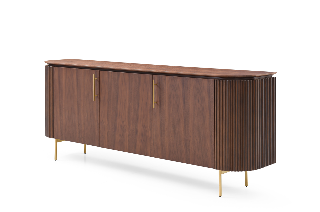 Lantine Buffet – Walnut & Brass   Nicholas John Interiors
