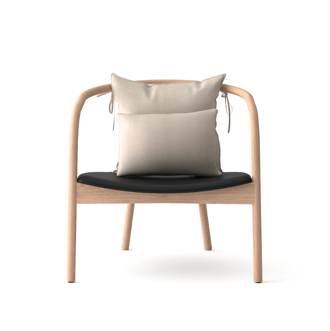 Tommy Franks Ikigae Solid Oak Lounge Chair   Nicholas John Interiors