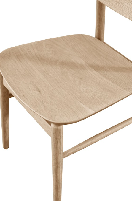 Tommy Franks Mono Solid Oak Dining Chair   Nicholas John Interiors
