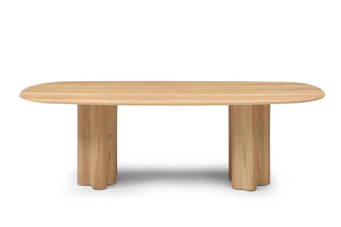 Moon Dining Table 240 - Light Oak   Nicholas John Interiors