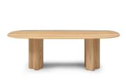 Moon Dining Table 240 - Light Oak   Nicholas John Interiors