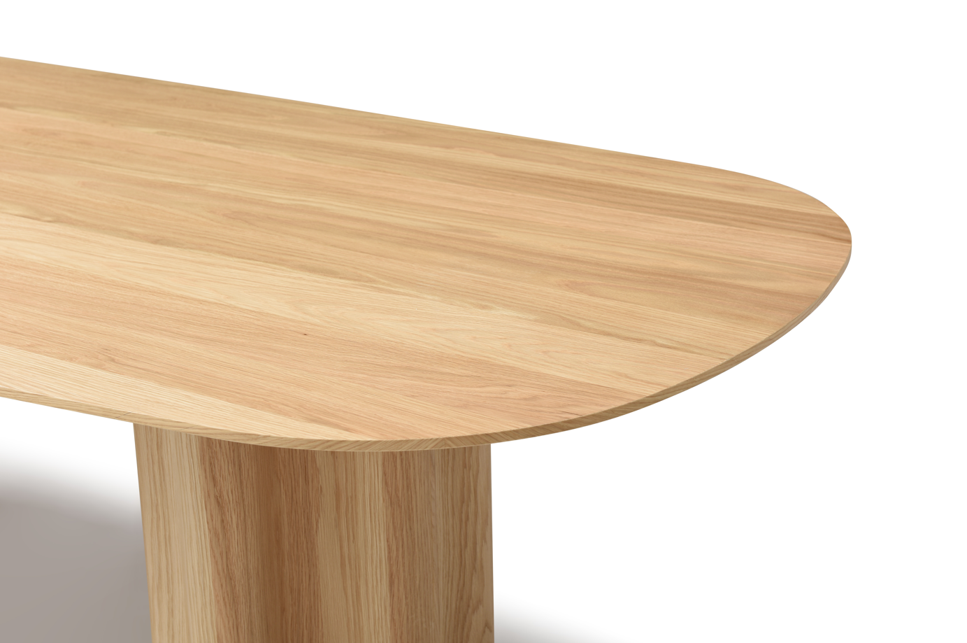 Moon Dining Table 240 - Light Oak   Nicholas John Interiors