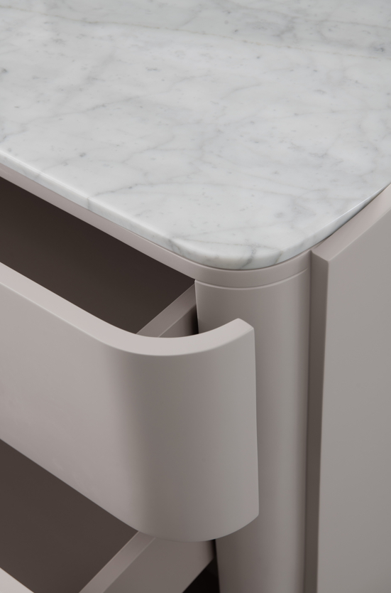 Tommy Franks Vertu Dresser - Matte Beige   Nicholas John Interiors