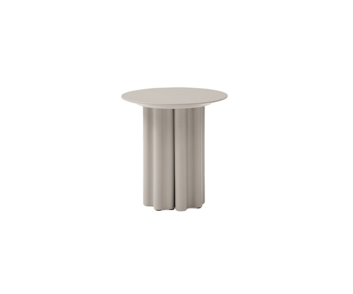 Moon Side Table - Matte Beige   Nicholas John Interiors