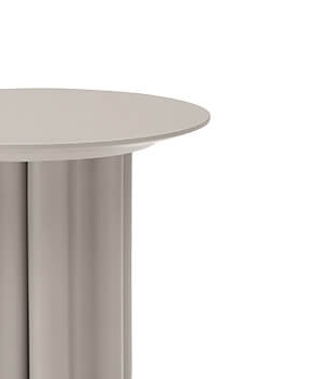 Moon Side Table - Matte Beige   Nicholas John Interiors
