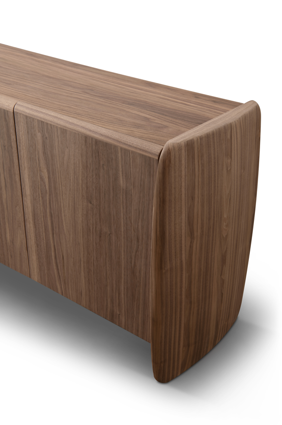Tommy Franks Underline Buffet - Light Walnut - 4 Door   Nicholas John Interiors