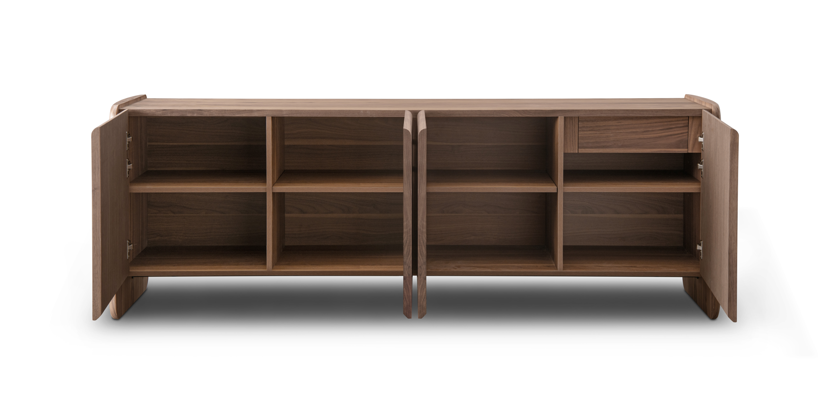 Tommy Franks Underline Buffet - Light Walnut - 4 Door   Nicholas John Interiors