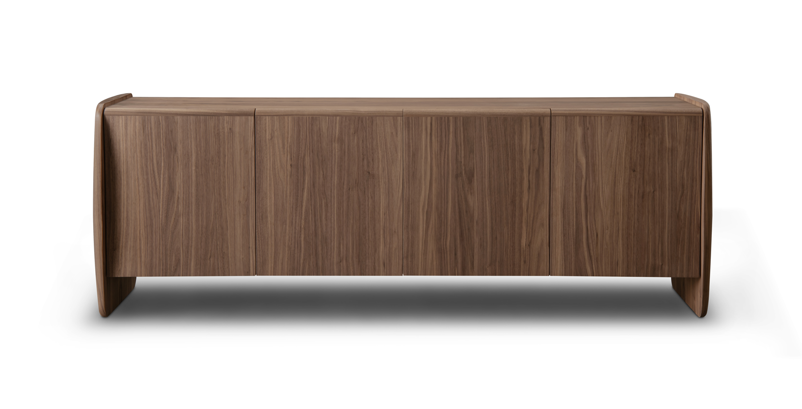 Tommy Franks Underline Buffet - Light Walnut - 4 Door   Nicholas John Interiors