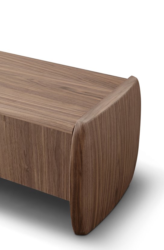 Underline TV Unit - Light Walnut   Nicholas John Interiors