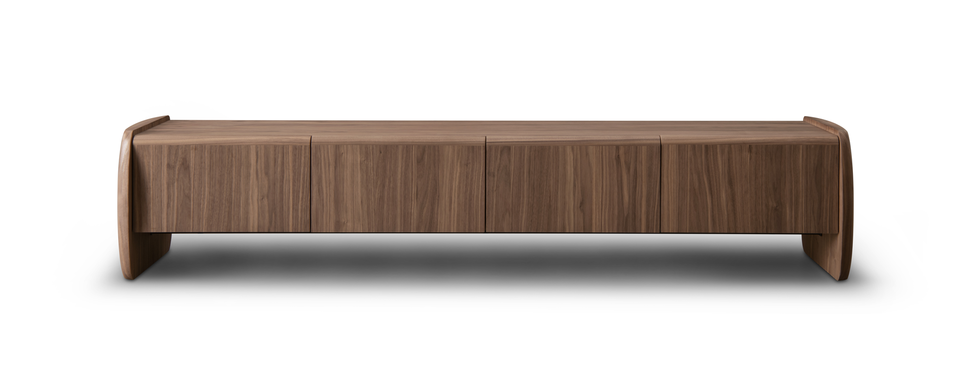 Underline TV Unit - Light Walnut   Nicholas John Interiors