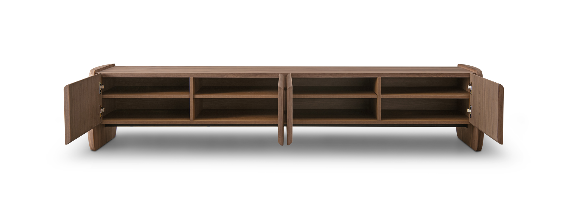 Underline TV Unit - Light Walnut   Nicholas John Interiors