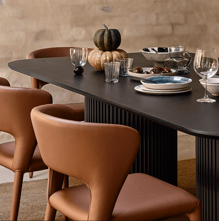 Tommy Franks Lantine 240 Dining Table - Black Oak   Nicholas John Interiors