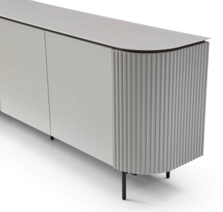 Tommy Franks Lantine Buffet - Matte Light Grey   Nicholas John Interiors