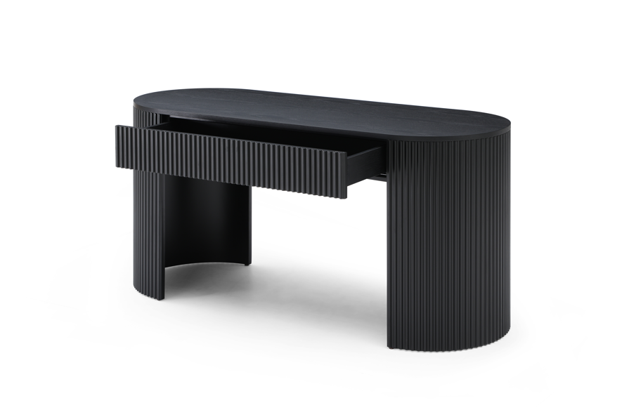 Lantine Desk - Black Oak   Nicholas John Interiors