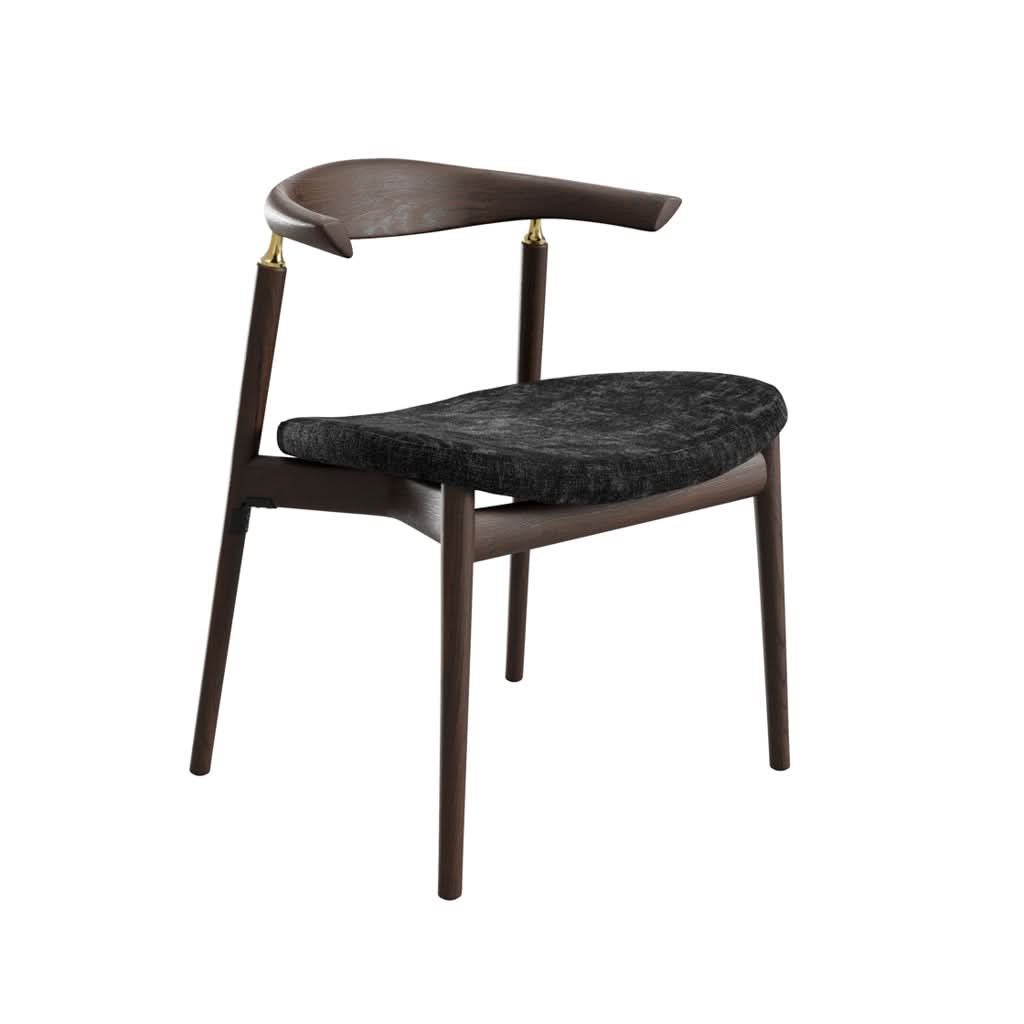 Ashford & Grey Seine Coal and Chocolate Dining Chair   Nicholas John Interiors
