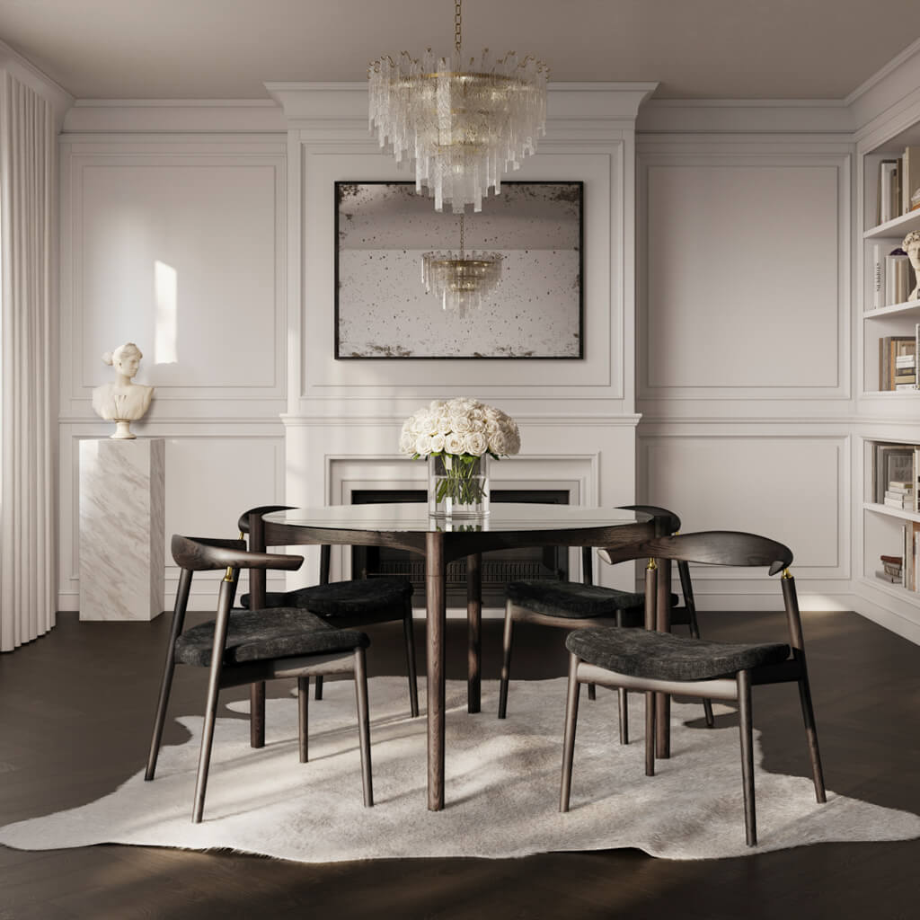 Ashford & Grey Seine Coal and Chocolate Dining Chair