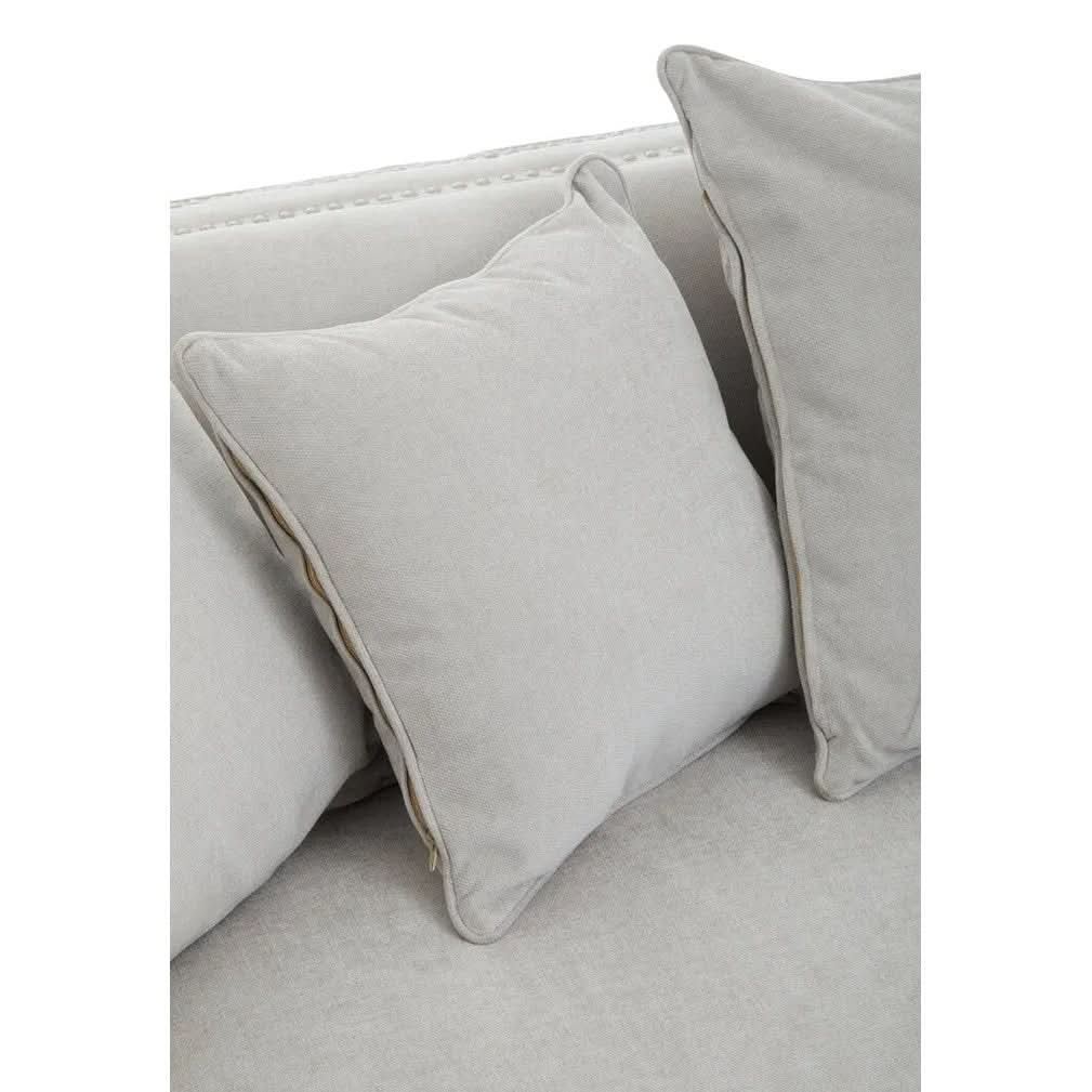 Selton Three Seat Grey Fabric Sofa   Nicholas John Interiors