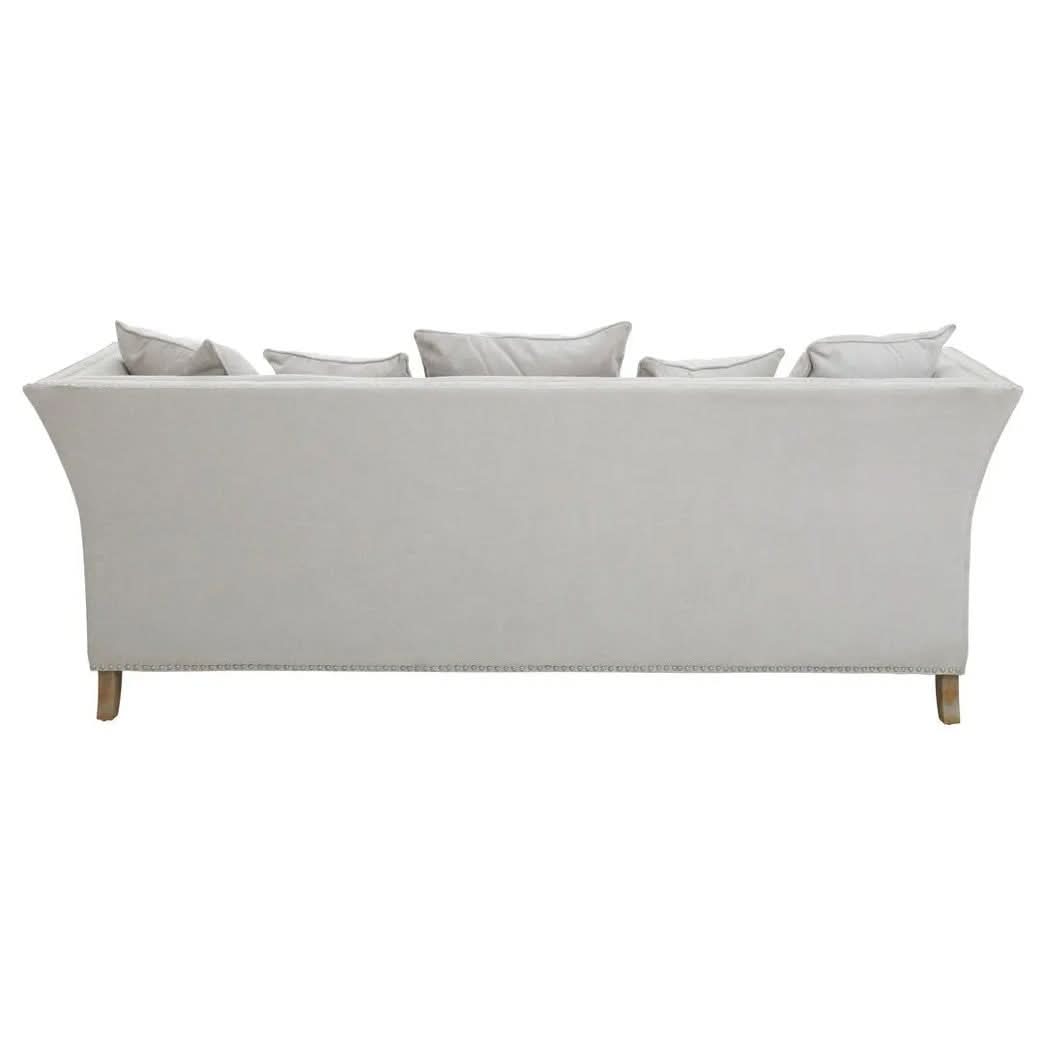 Selton Three Seat Grey Fabric Sofa   Nicholas John Interiors