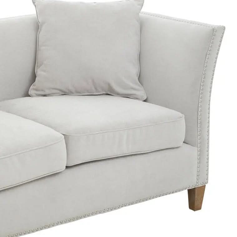 Selton Two Seat Grey Fabric Sofa   Nicholas John Interiors