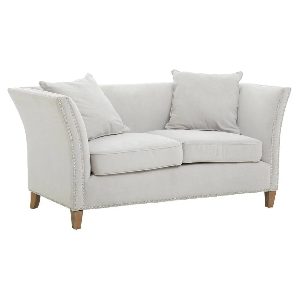 Selton Two Seat Grey Fabric Sofa   Nicholas John Interiors