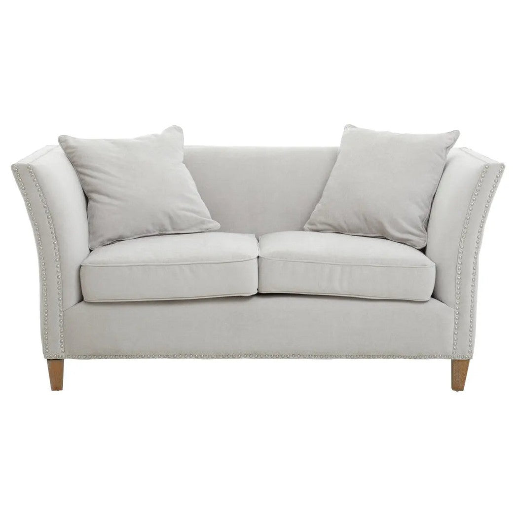 Selton Two Seat Grey Fabric Sofa   Nicholas John Interiors