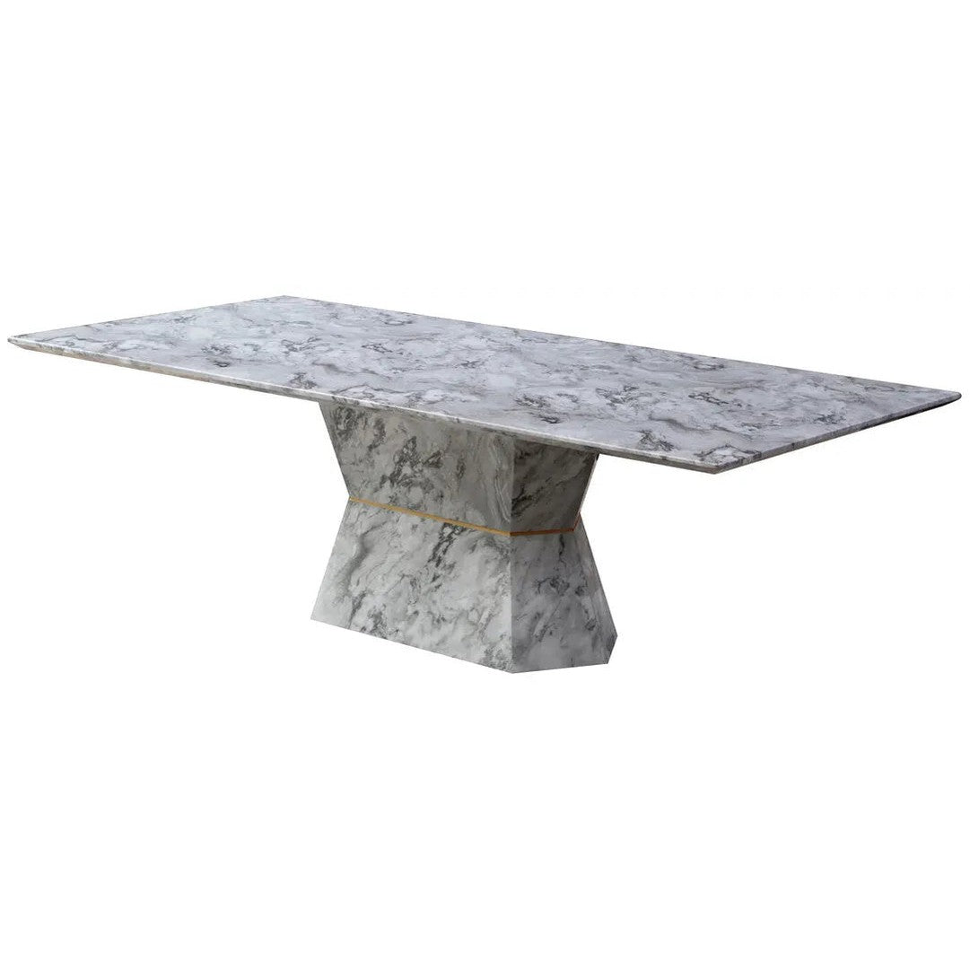 Selzia Grey Marble Dining Table   Nicholas John Interiors