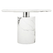 Sestro White Marble Console Table   Nicholas John Interiors