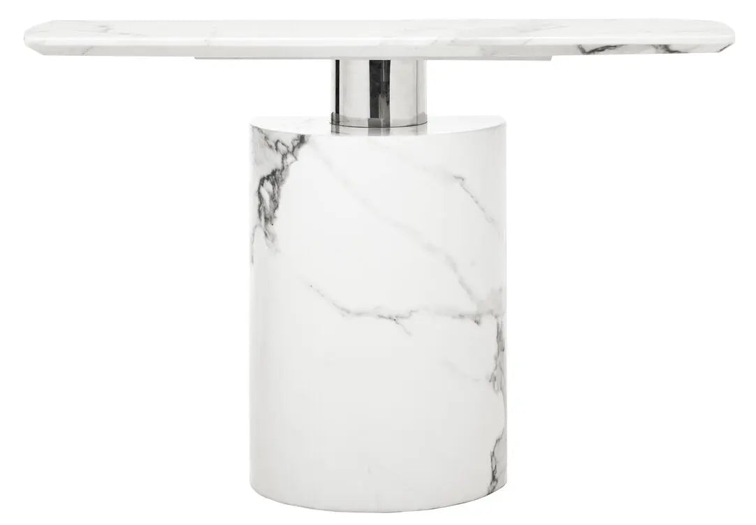 Sestro White Marble Console Table   Nicholas John Interiors