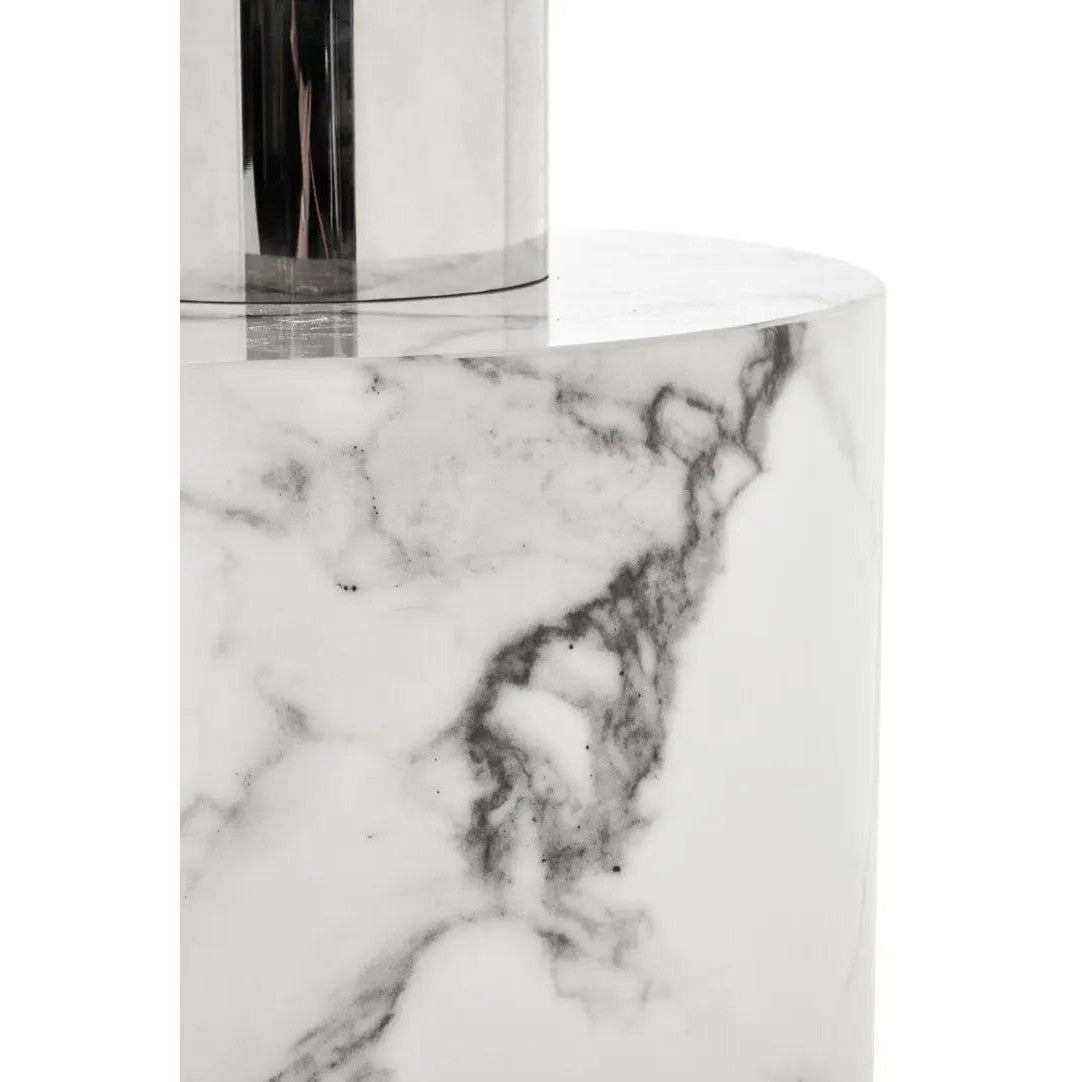 Sestro White Marble Console Table   Nicholas John Interiors