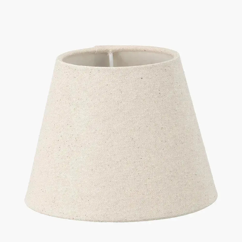 Seychelles 60cm Cream Slubby Cotton Empire Lampshade   Nicholas John Interiors