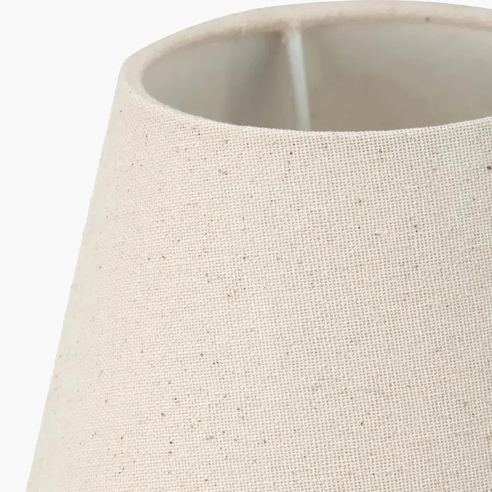 Seychelles 60cm Cream Slubby Cotton Empire Lampshade   Nicholas John Interiors