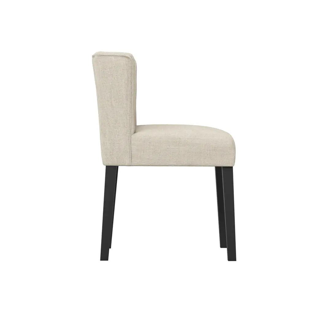 Shay Stone Winged Dining Chair Without Arms   Nicholas John Interiors