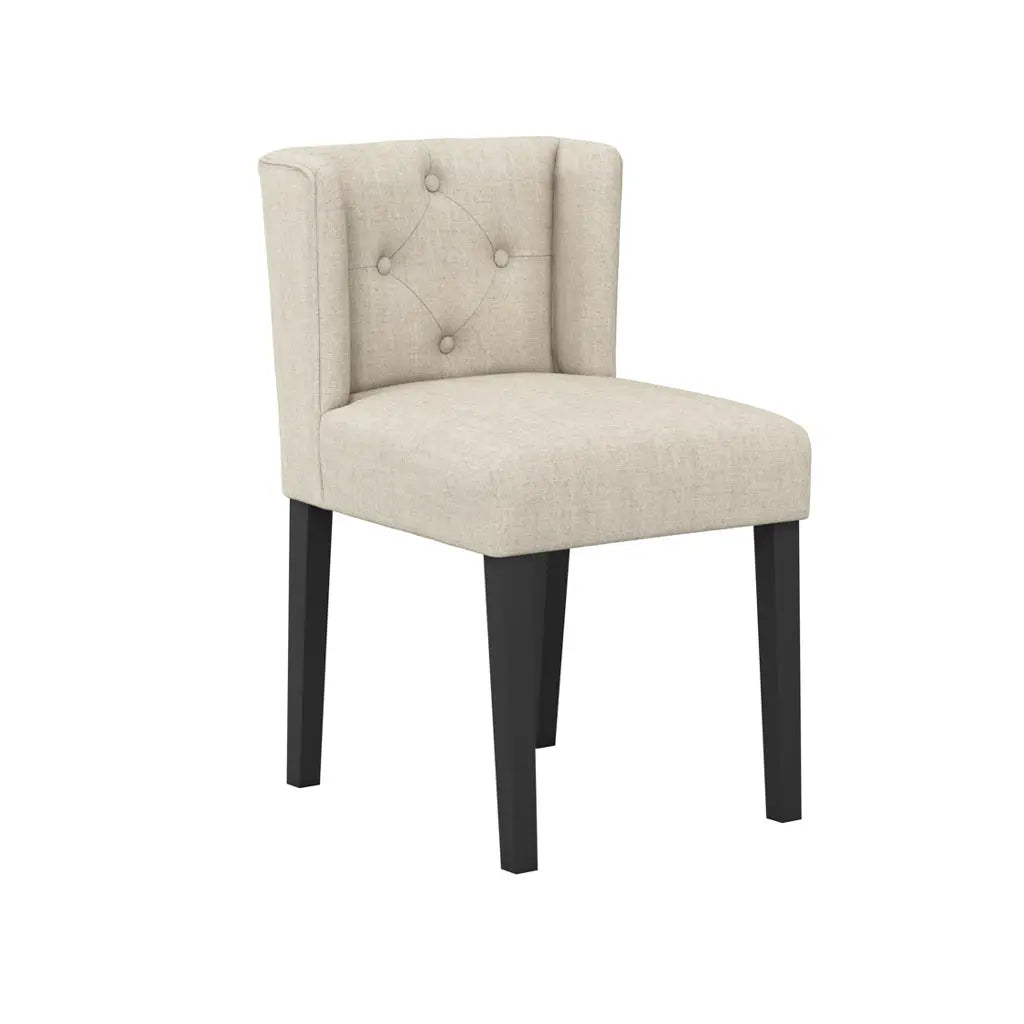 Shay Stone Winged Dining Chair Without Arms   Nicholas John Interiors