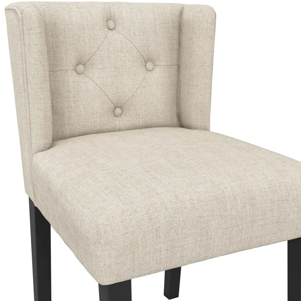 Shay Stone Winged Dining Chair Without Arms   Nicholas John Interiors