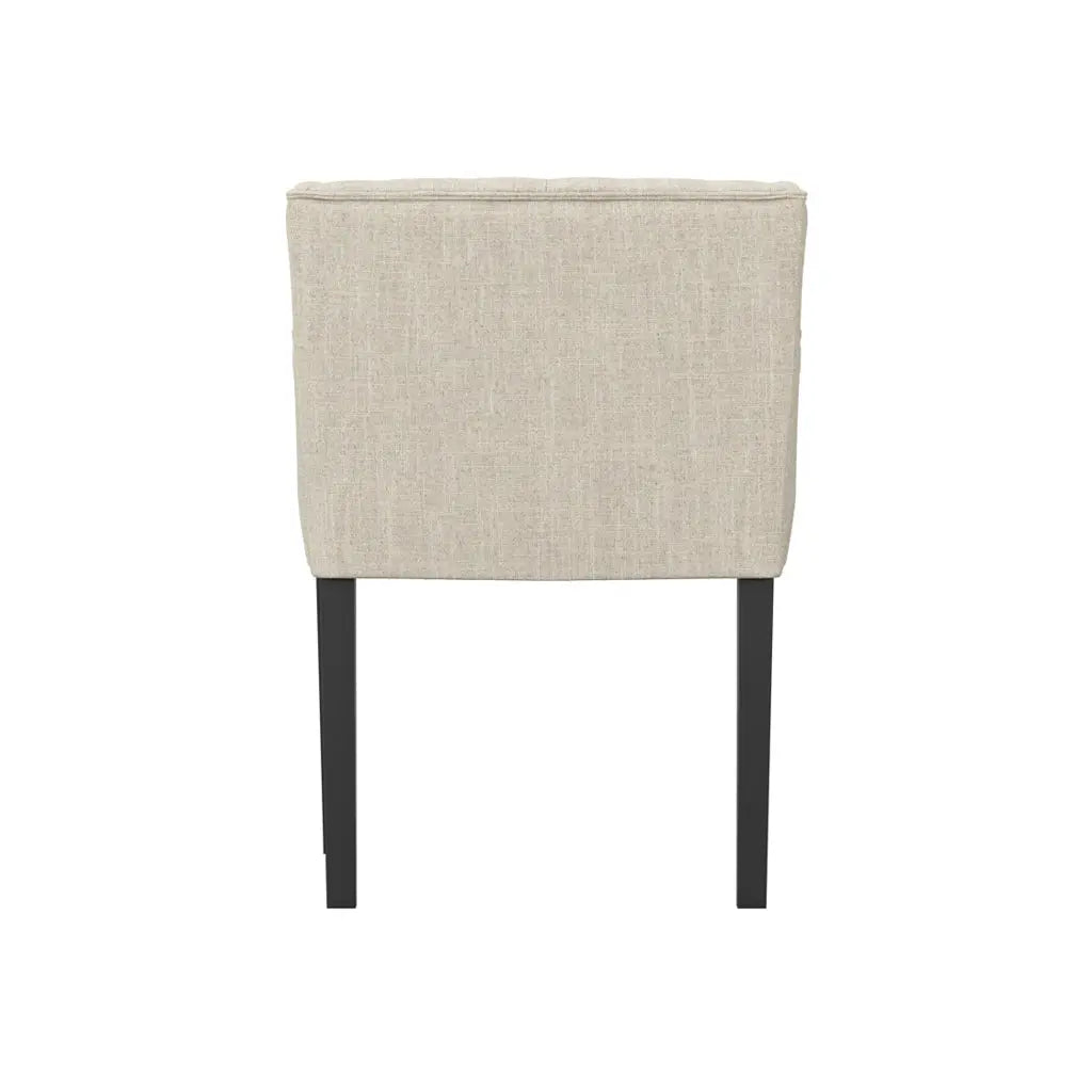 Shay Stone Winged Dining Chair with Arms   Nicholas John Interiors