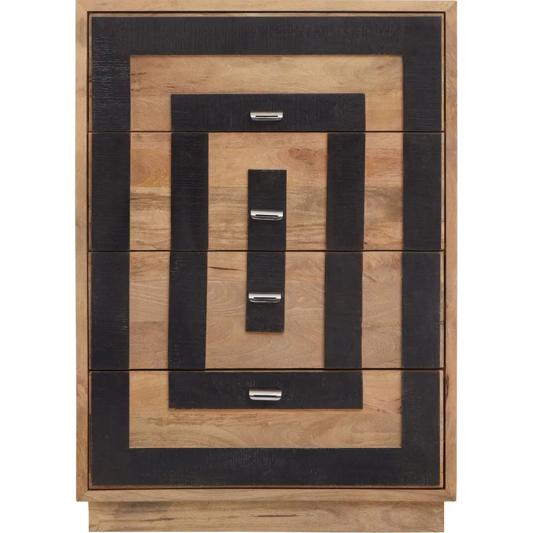 Silas Mango Wood 4 Drawer Chest   Nicholas John Interiors
