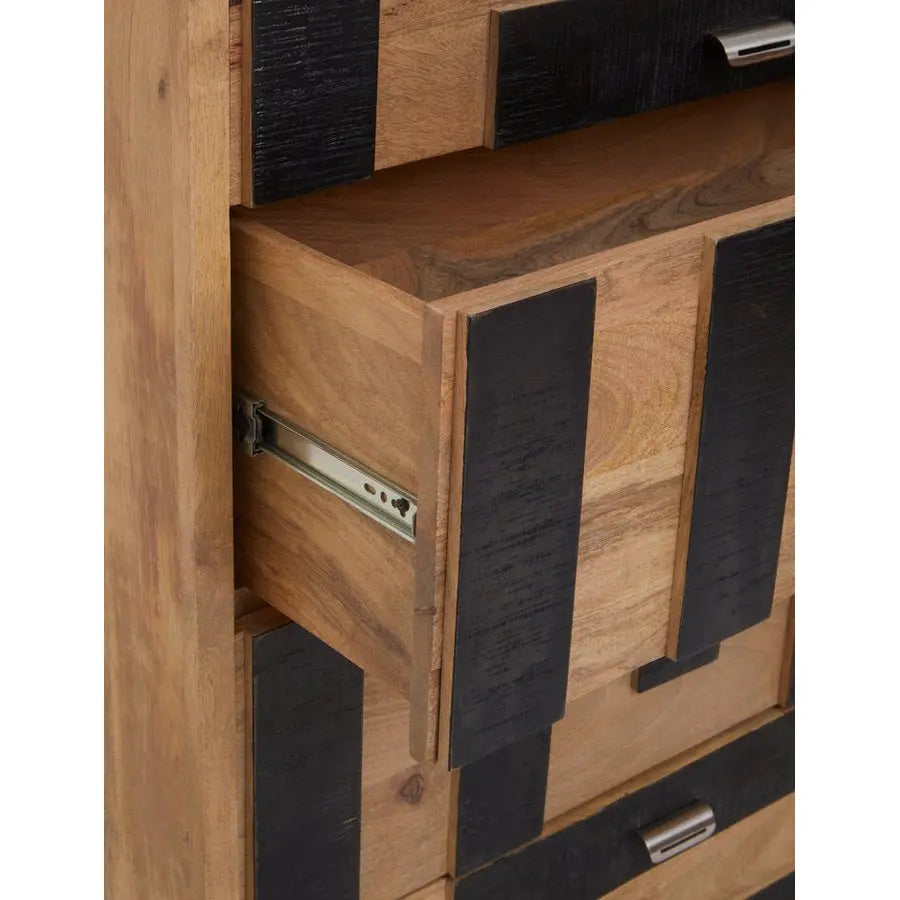Silas Mango Wood 4 Drawer Chest   Nicholas John Interiors