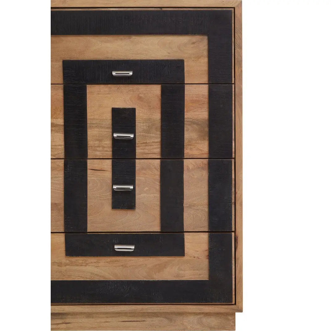 Silas Mango Wood 4 Drawer Chest   Nicholas John Interiors