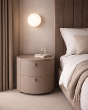 Tommy Franks Sims Bedside Table - Cocoa   Nicholas John Interiors