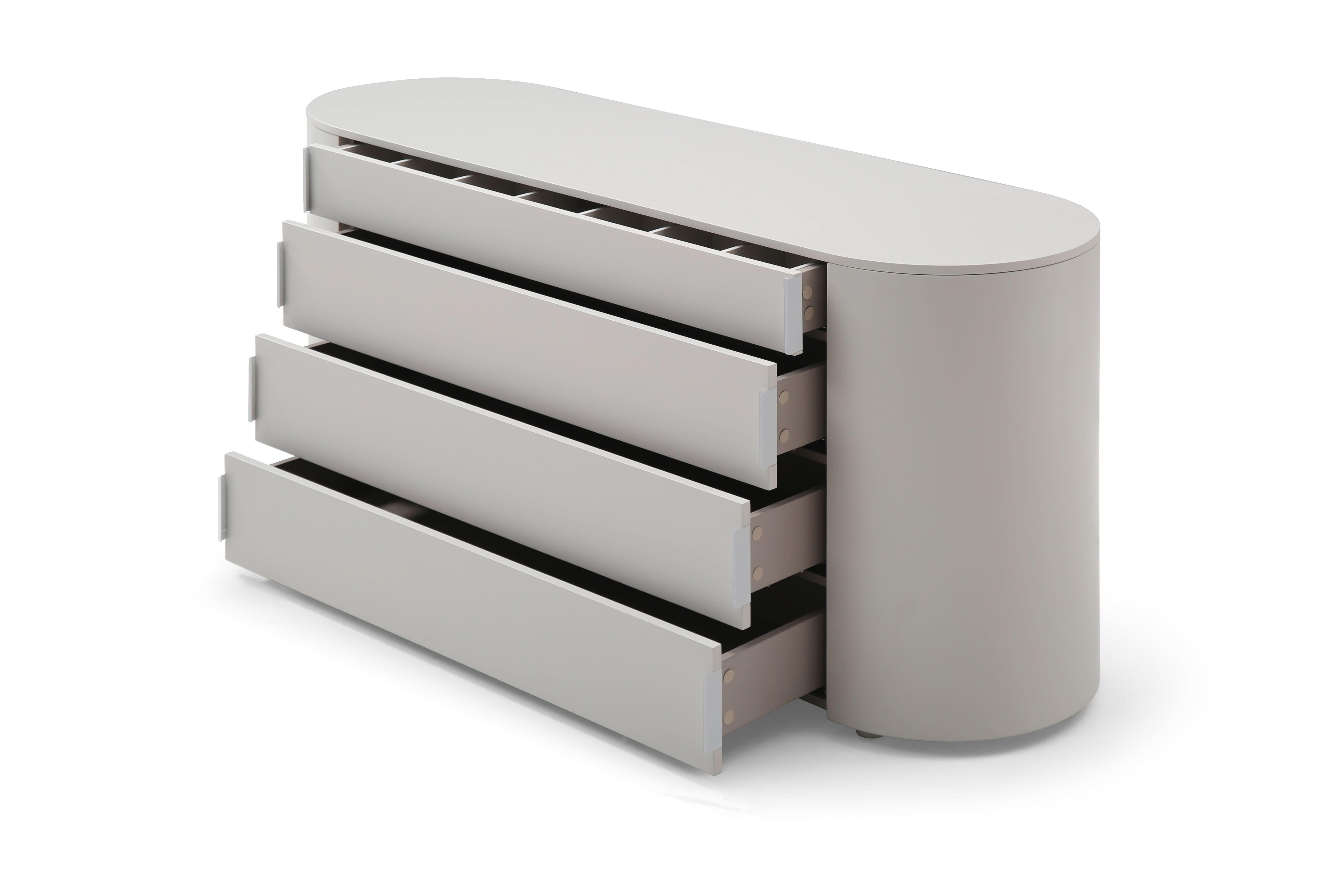 Sims Dresser - Matte Beige   Nicholas John Interiors