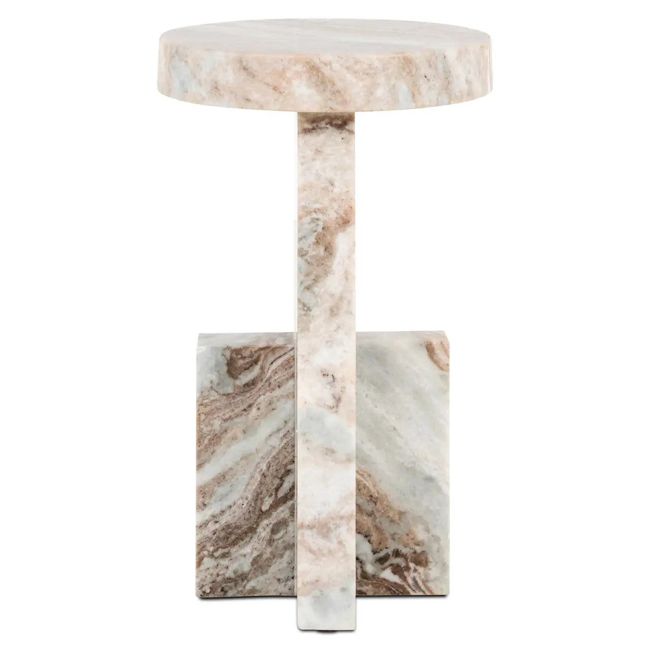 Sion Blush Beige End table   Nicholas John Interiors