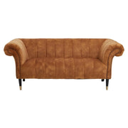 Siora Two Seat Gold Velvet Sofa   Nicholas John Interiors