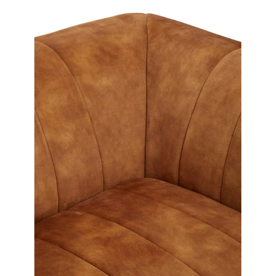 Siora Two Seat Gold Velvet Sofa   Nicholas John Interiors