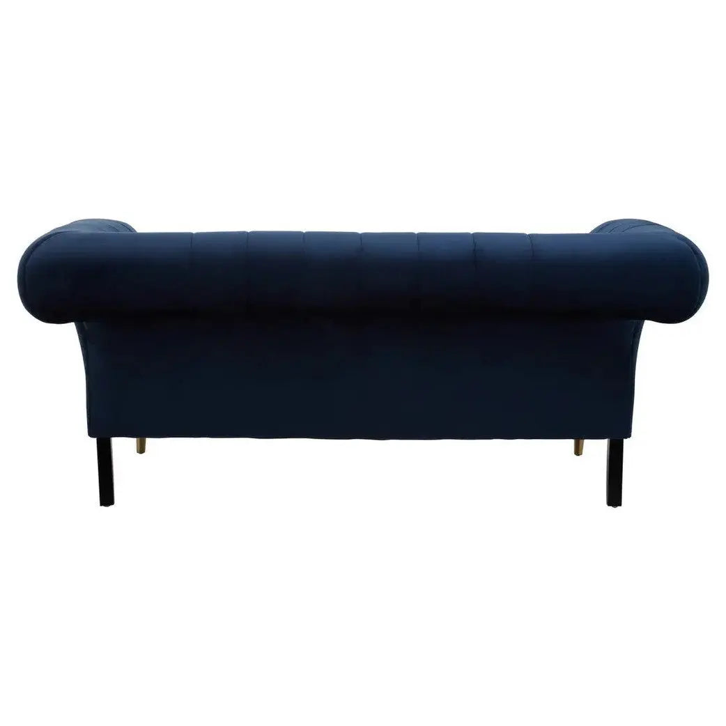 Siora Two Seat Midnight Blue Velvet Sofa   Nicholas John Interiors