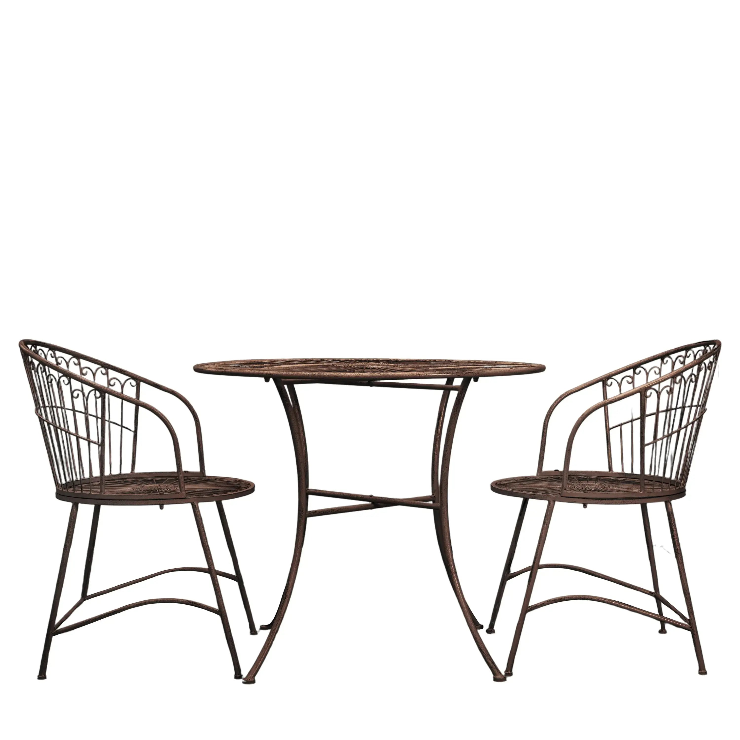 Sirenzo 2 Seater Bistro Set Noir   Nicholas John Interiors