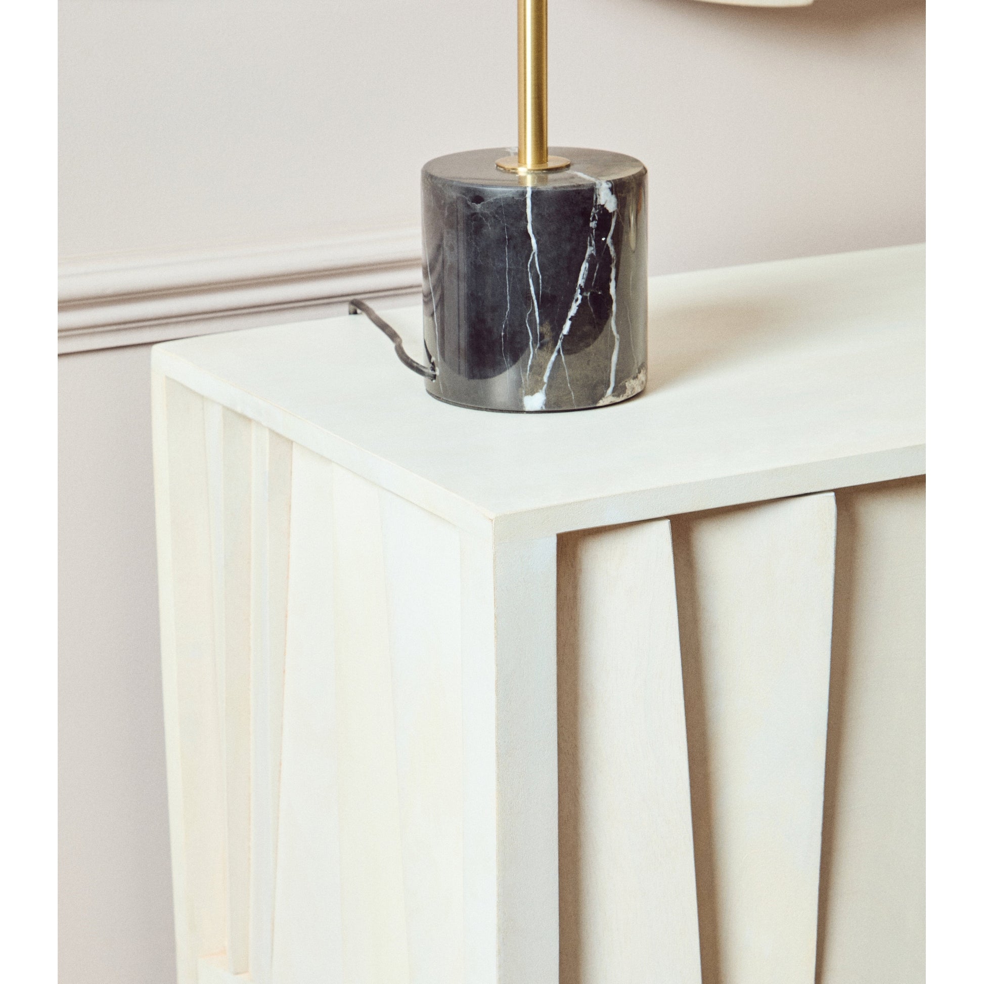 Sitella Two Door Whitewash Mango Wood Abstract Cabinet  Nicholas John Interiors