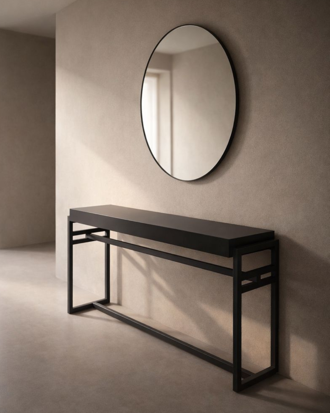 Tommy Franks Skaff Console Table - Black   Nicholas John Interiors