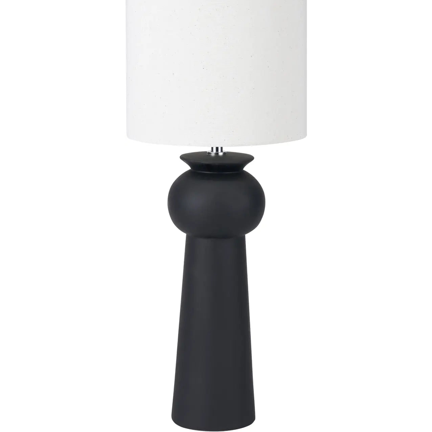 Sloane Black Contemporary Ceramic Table Lamp  Nicholas John Interiors